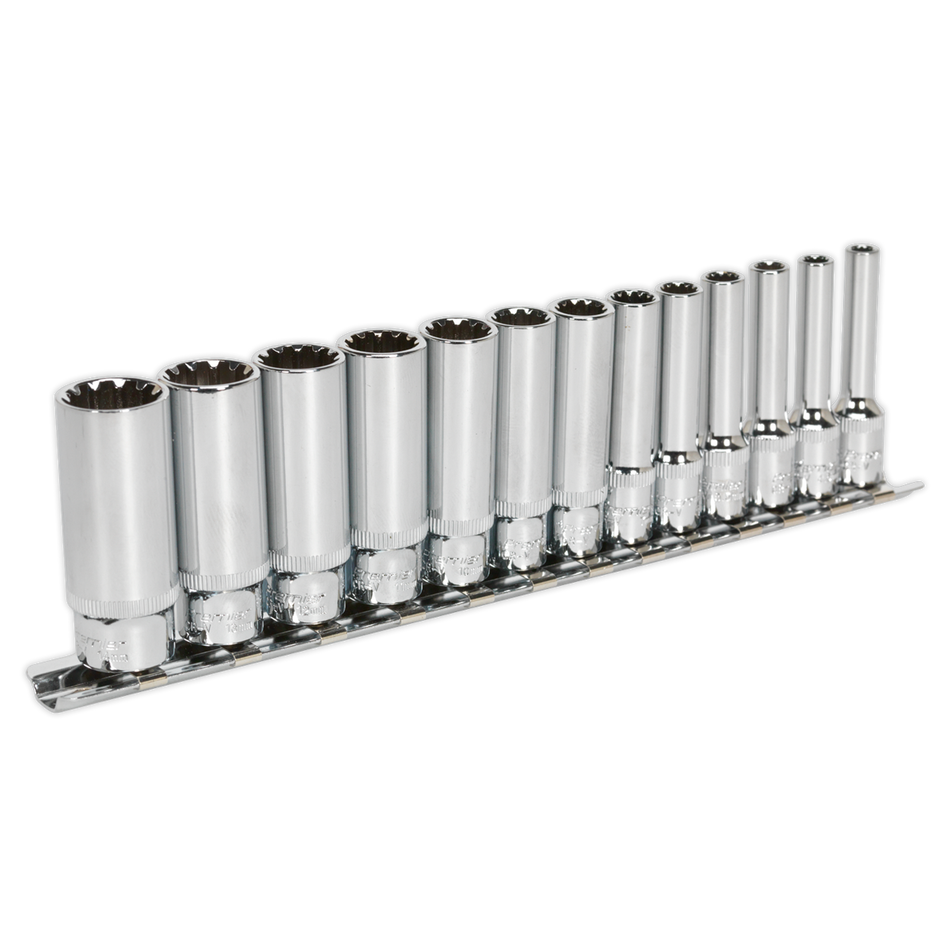 AK69813D Premier Total Drive Deep Socket Set 1/4"Sq Drive 13pc