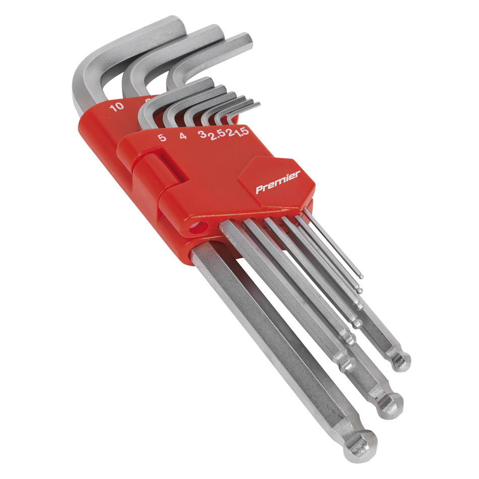 AK7139 Premier Long Ball-End Hex Key Set 9pc