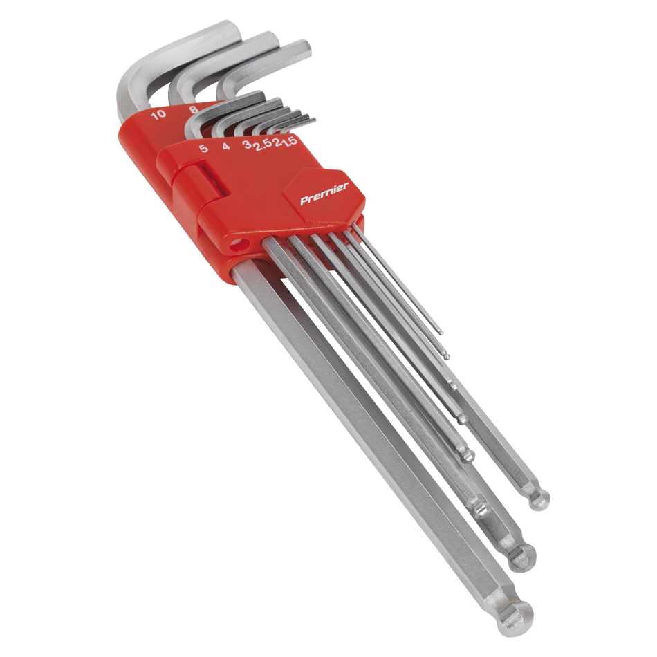 AK7140 Premier Extra-Long Ball-End Hex Key Set 9pc