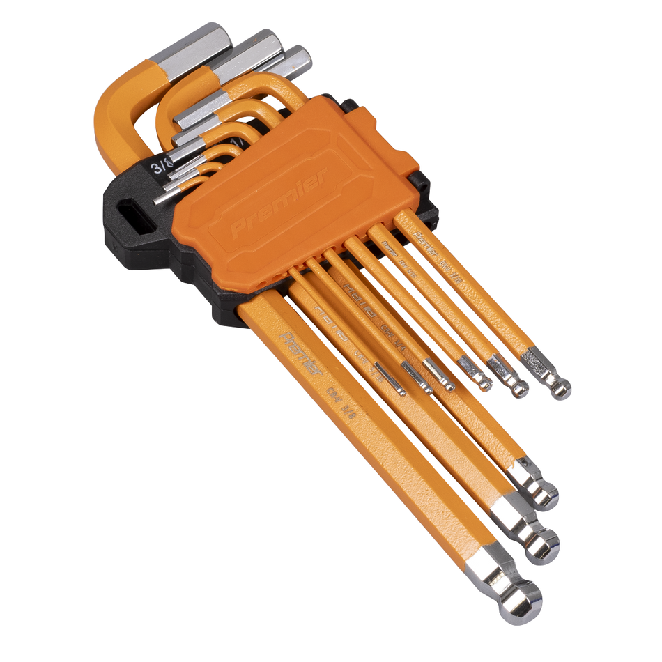 AK71750 Premier Imperial Long Hex Key Set Ball-End 9pc