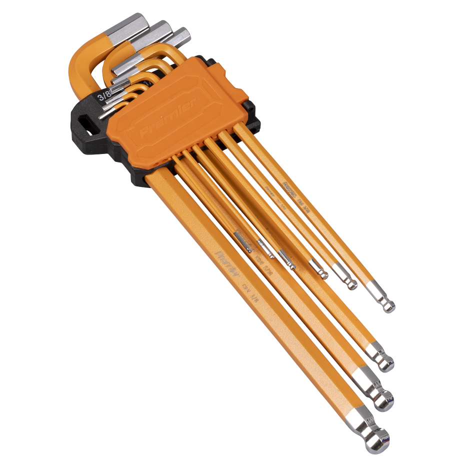 AK7175 Premier Imperial Extra-Long Ball-End Hex Key Set 9pc