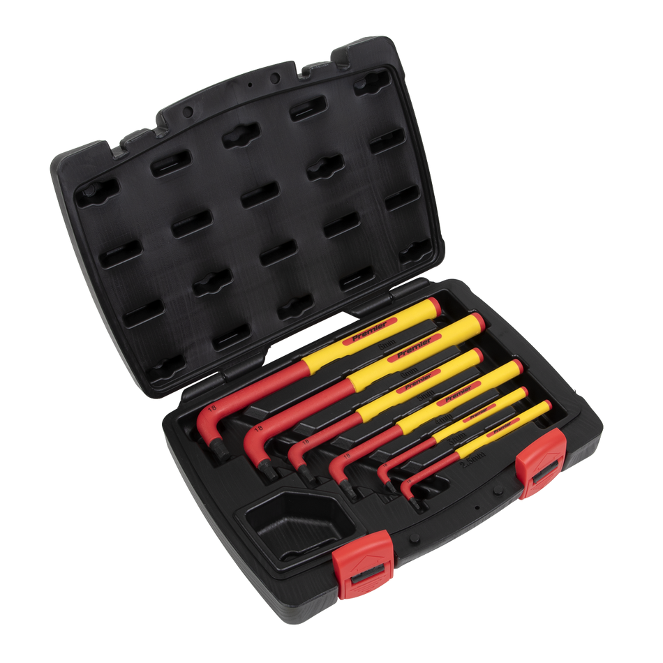 AK7177 Premier Extra-Long Hex Key Set 6pc - VDE Approved