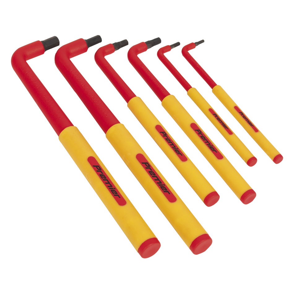 AK7177 Premier Extra-Long Hex Key Set 6pc - VDE Approved