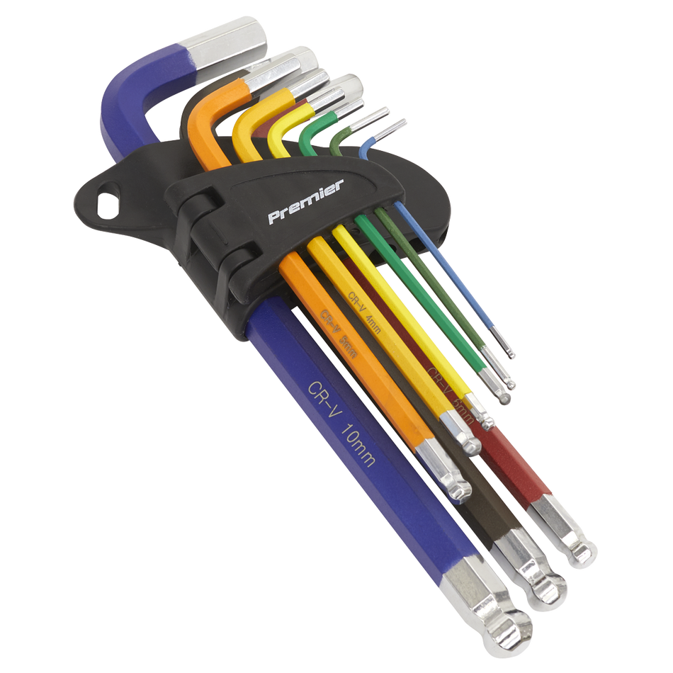 AK7190 Premier Long Ball-End Hex Key Set 9pc