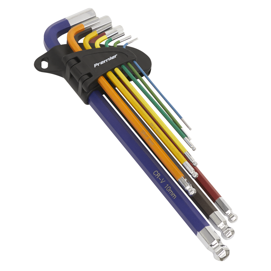 AK7191 Premier Extra-Long Ball-End Hex Key Set 9pc
