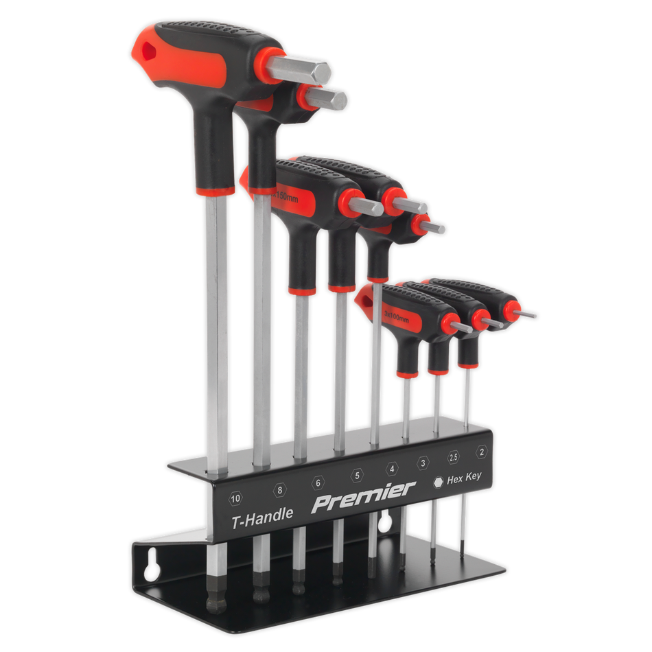 AK7195 Premier T-Handle Ball-End Hex Key Set 8pc