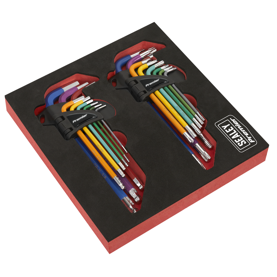 AK7199 TRX-Star* & Ball-End Hex Key Set 18pc Long Anti-Slip