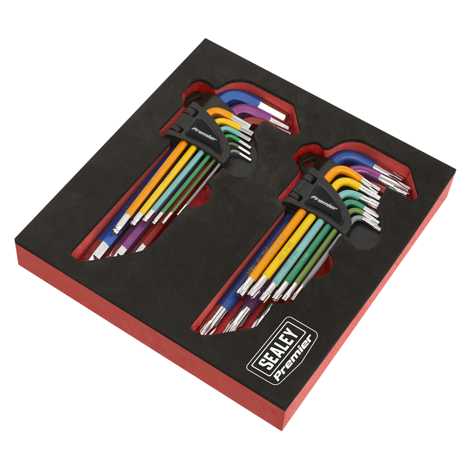 AK7199 TRX-Star* & Ball-End Hex Key Set 18pc Long Anti-Slip