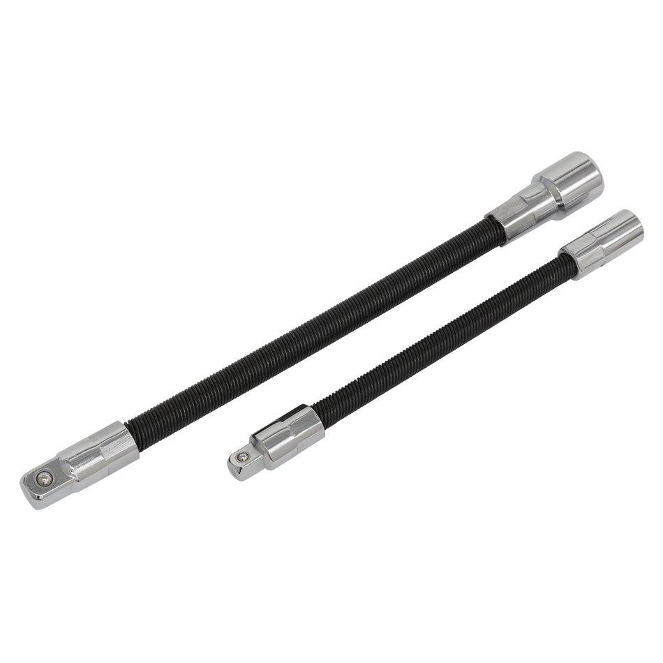 AK7341 Premier Flexible Extension Adaptor Set 1/4"Sq x 150mm & 3/8"Sq x 200mm 2pc