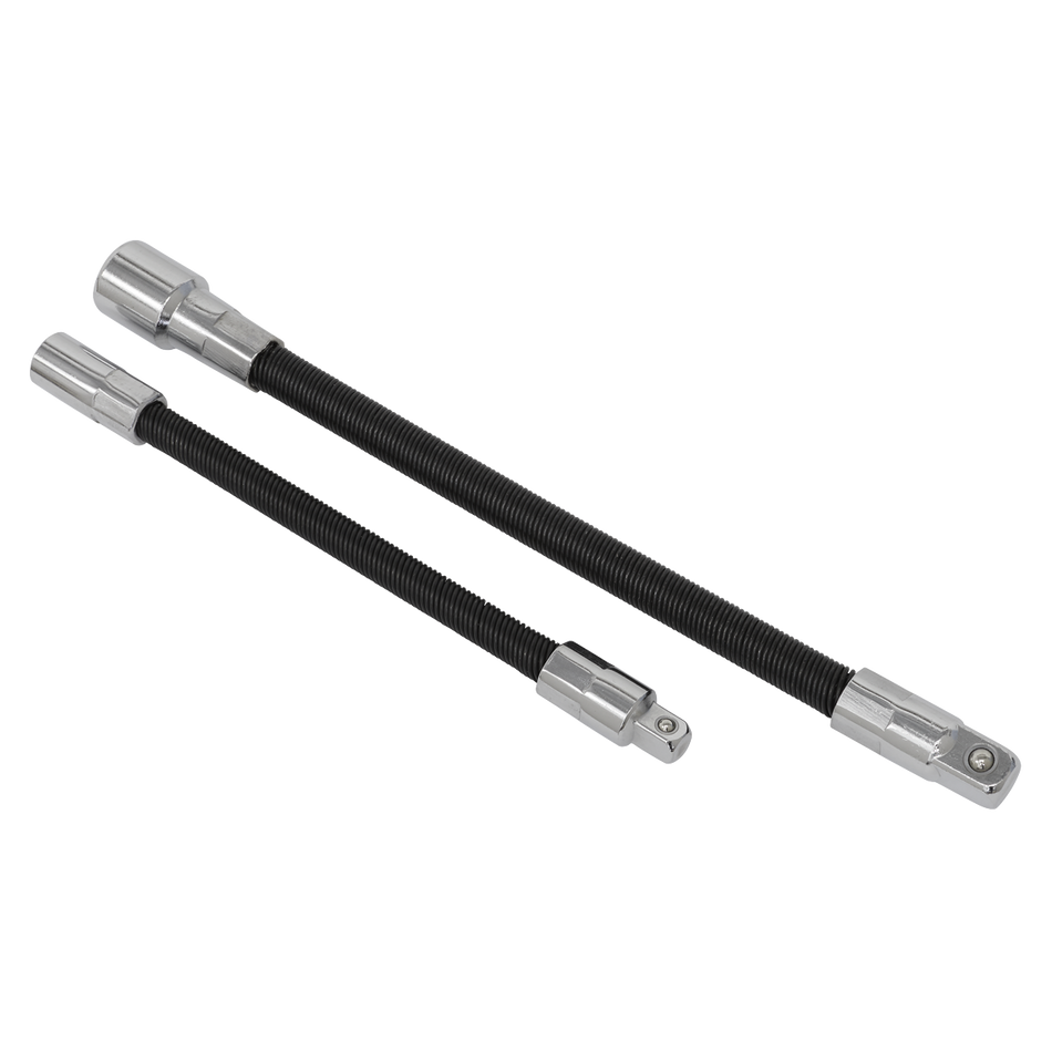 AK7341 Premier Flexible Extension Adaptor Set 1/4"Sq x 150mm & 3/8"Sq x 200mm 2pc