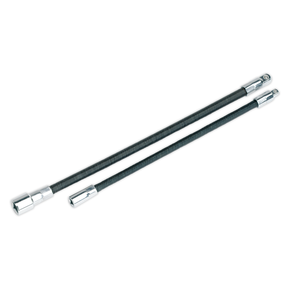 AK7342 Premier Flexible Extension Adaptor Set 1/4"Sq x 254mm & 3/8"Sq x 305mm 2pc