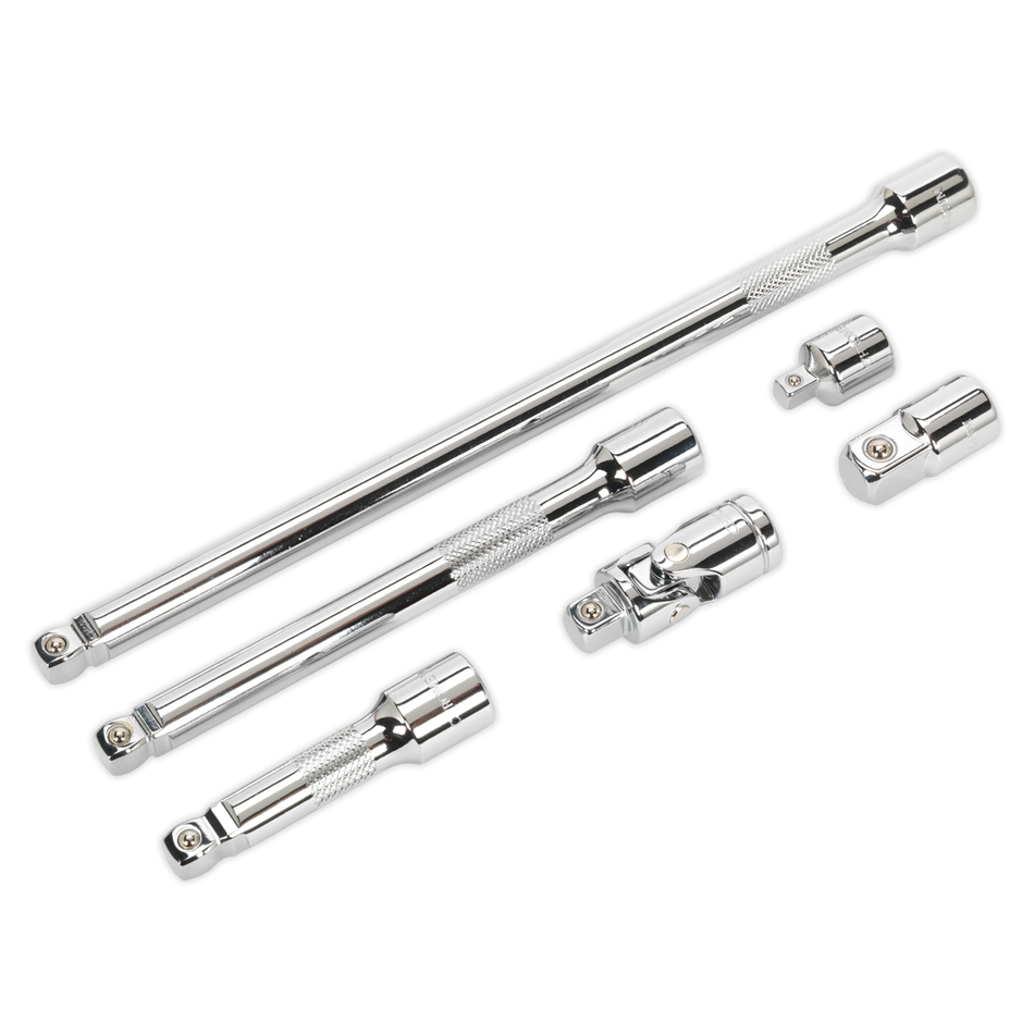 AK7690 Premier Wobble/Rigid Extension Bar Adaptor & Universal Joint Set 3/8"Sq Drive 6pc