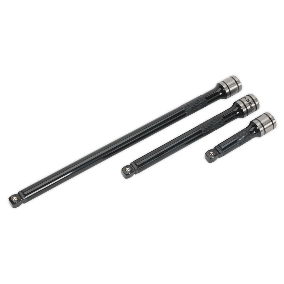 AK7691 Premier Black Wobble/Rigid Extension Bar Set 3/8"Sq Drive 3pc