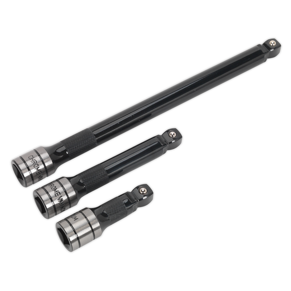 AK7692 Premier Black Wobble/Rigid Extension Bar Set 1/2"Sq Drive 3pc