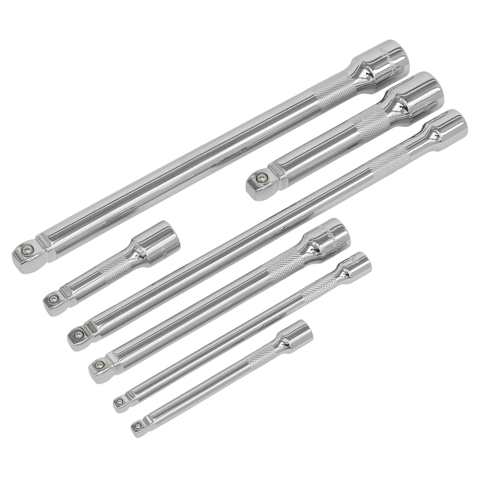 AK770 Premier Wobble/Rigid Extension Bar Set 1/4" 3/8" & 1/2"Sq Drive 7pc