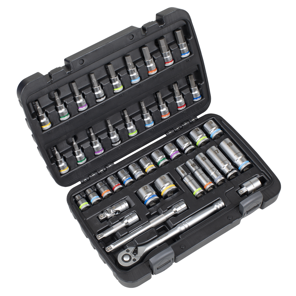 AK7915 Socket & Socket Bit Set 3/8"Sq Drive 42pc