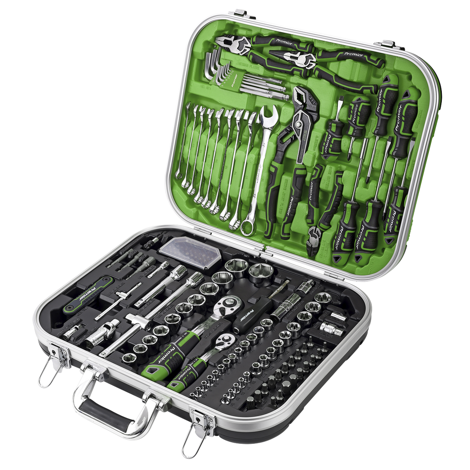 AK7980HV Premier Mechanic's Tool Kit 144pc - Hi-Vis Green