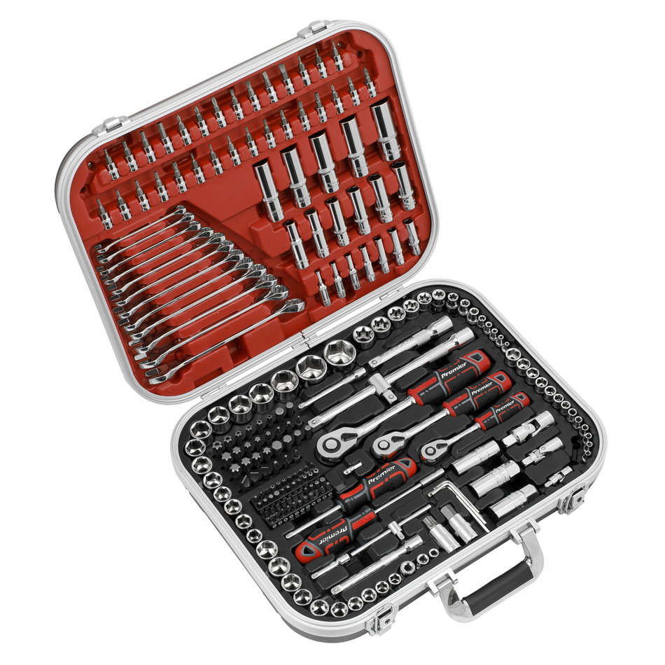 AK7982 Premier Socket Set 1/4" 3/8" & 1/2"Sq Drive 216pc