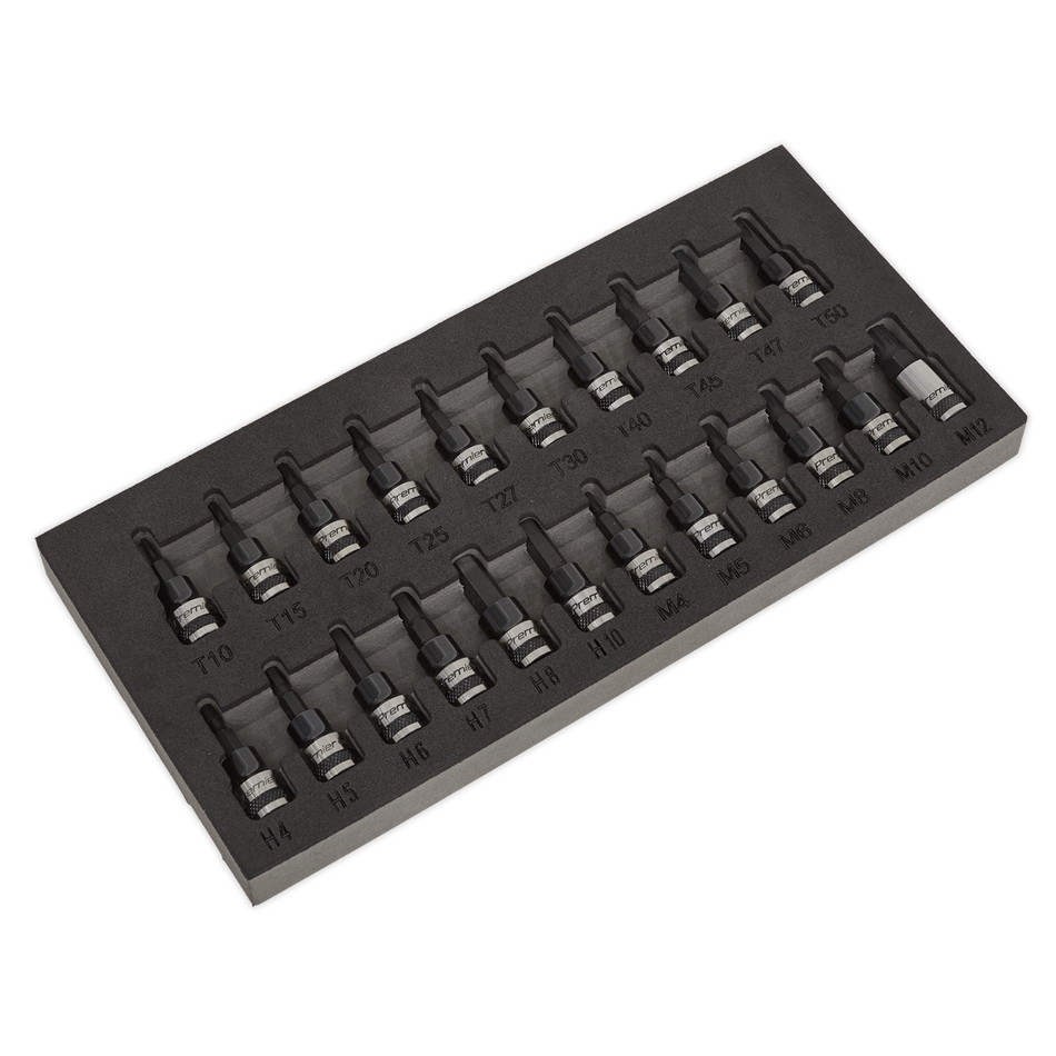 AK7985 Premier Black TRX-Star*/Hex/Spline Socket Bit Set 3/8"Sq Drive 22pc