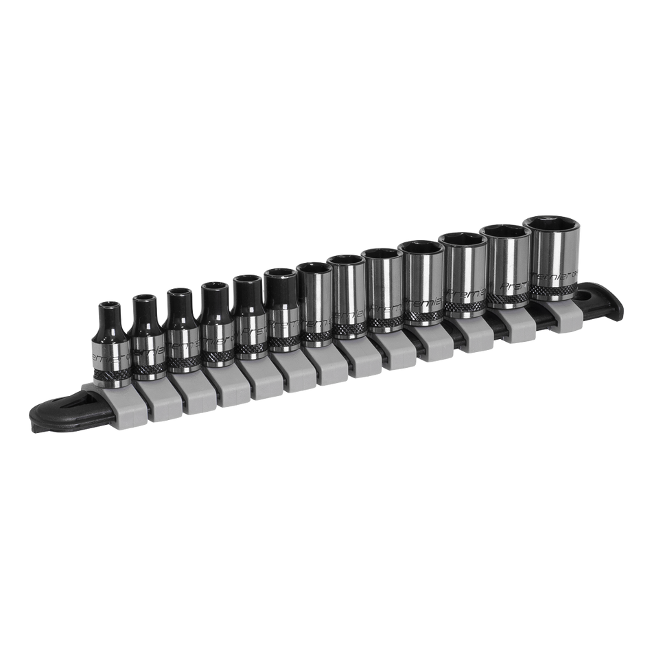 AK7990 Premier Black Socket Set 1/4"Sq Drive 13pc