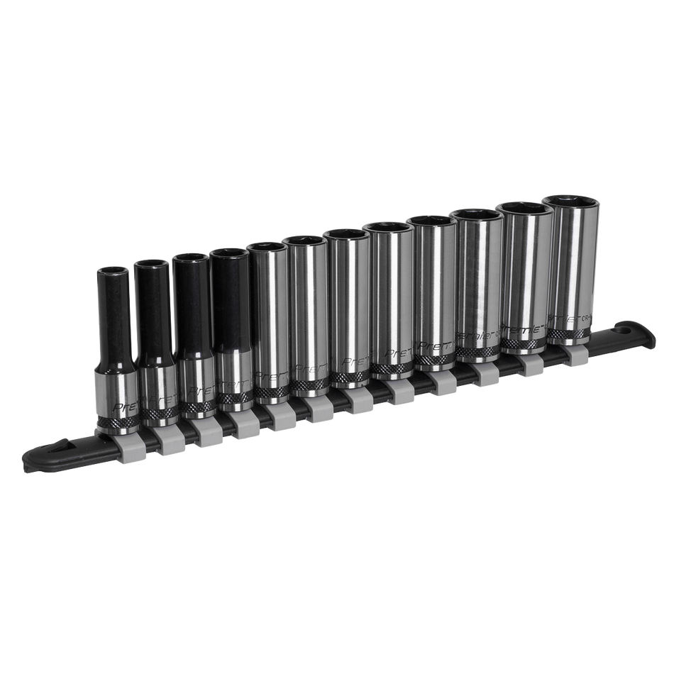 AK7993 Premier Black Deep Socket Set 3/8"Sq Drive 12pc