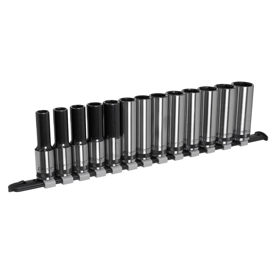 AK7995 Premier Black Deep Socket Set 1/2"Sq Drive 13pc