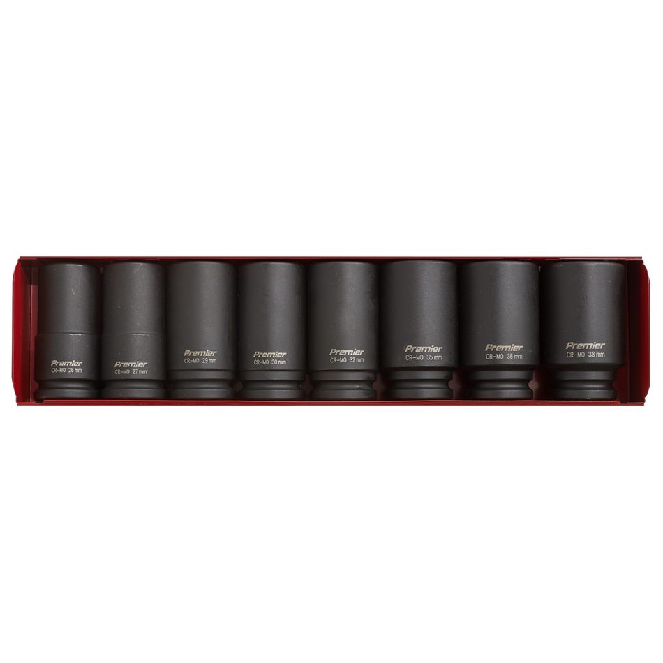AK80/9M Premier Deep Impact Socket Set 3/4"Sq Drive 8pc