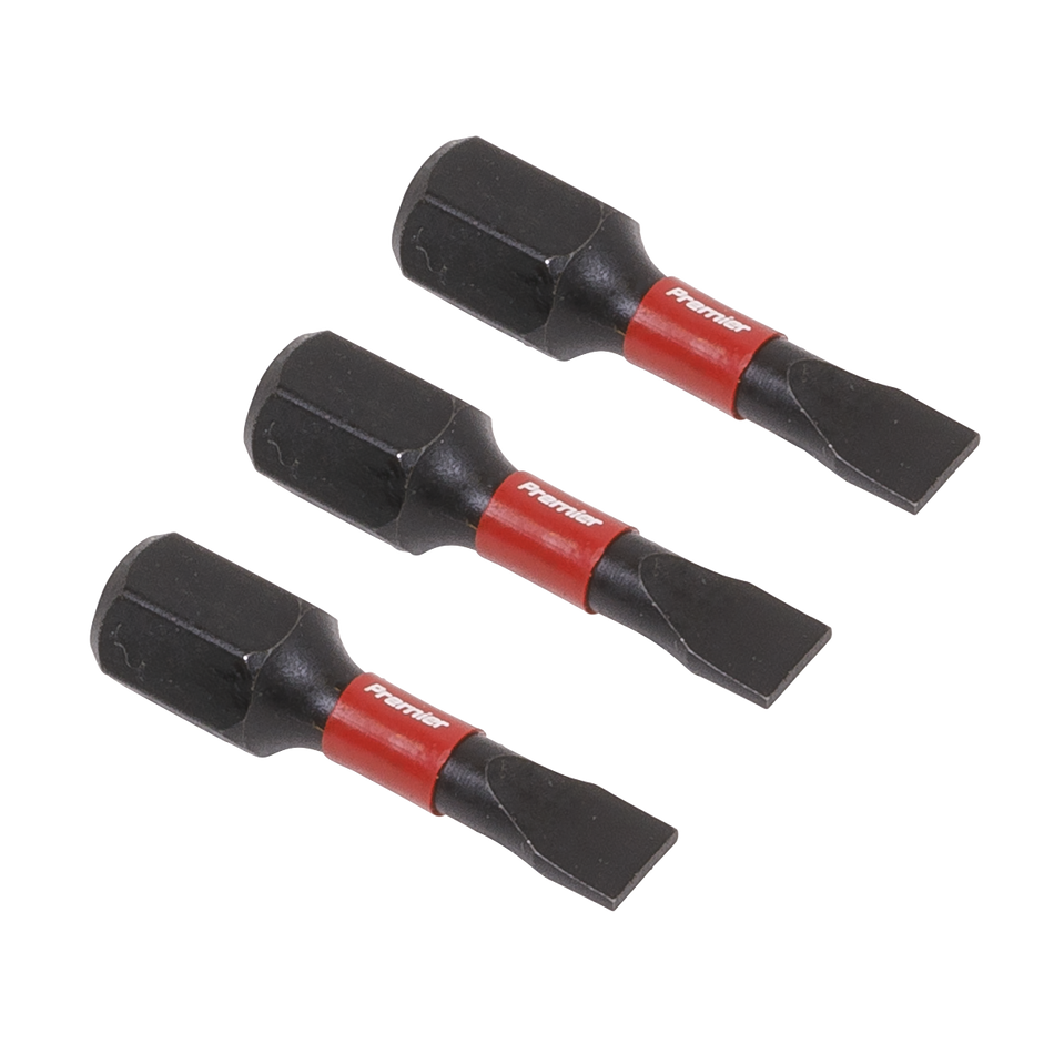 AK8201 Premier Slotted Impact Power Tool Bits 4.5 x 25mm 3pc
