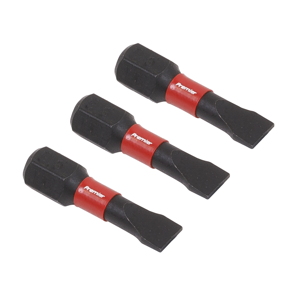 AK8202 Premier Slotted Impact Power Tool Bits 5.5 x 25mm 3pc