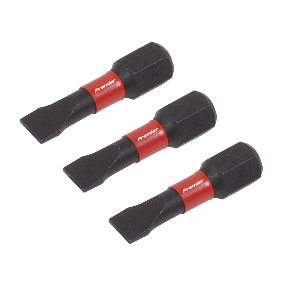 AK8202 Premier Slotted Impact Power Tool Bits 5.5 x 25mm 3pc