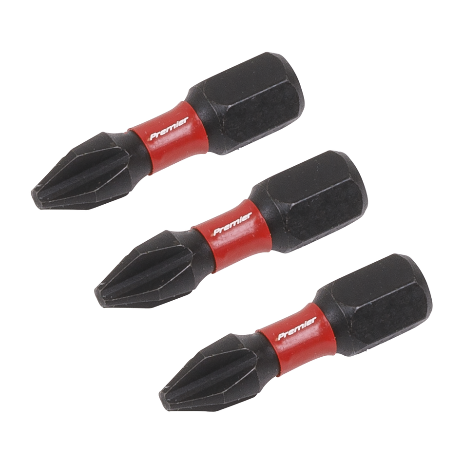 AK8205 Premier Phillips Impact Power Tool Bits #2 x 25mm 3pc