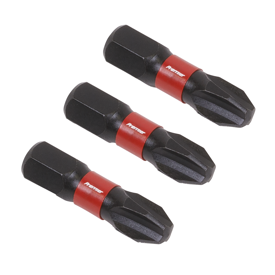 AK8206 Premier Phillips Impact Power Tool Bits #3 x 25mm 3pc