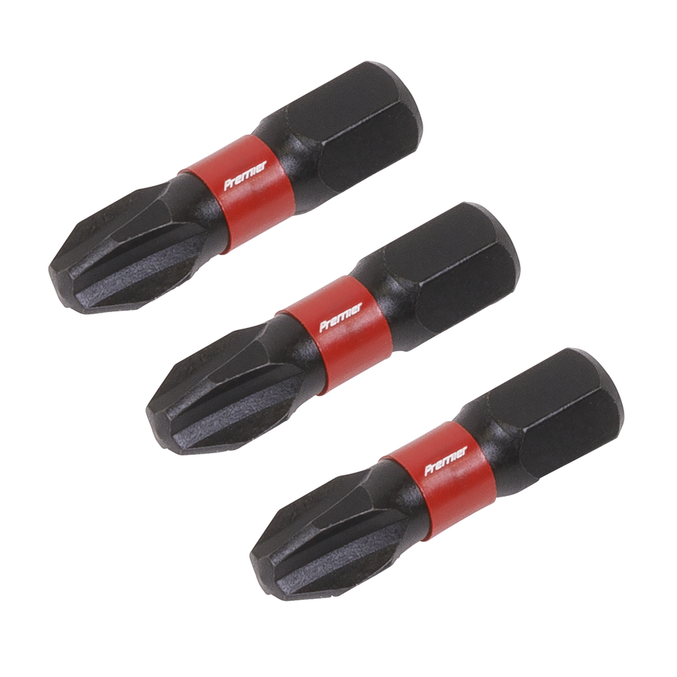 AK8206 Premier Phillips Impact Power Tool Bits #3 x 25mm 3pc