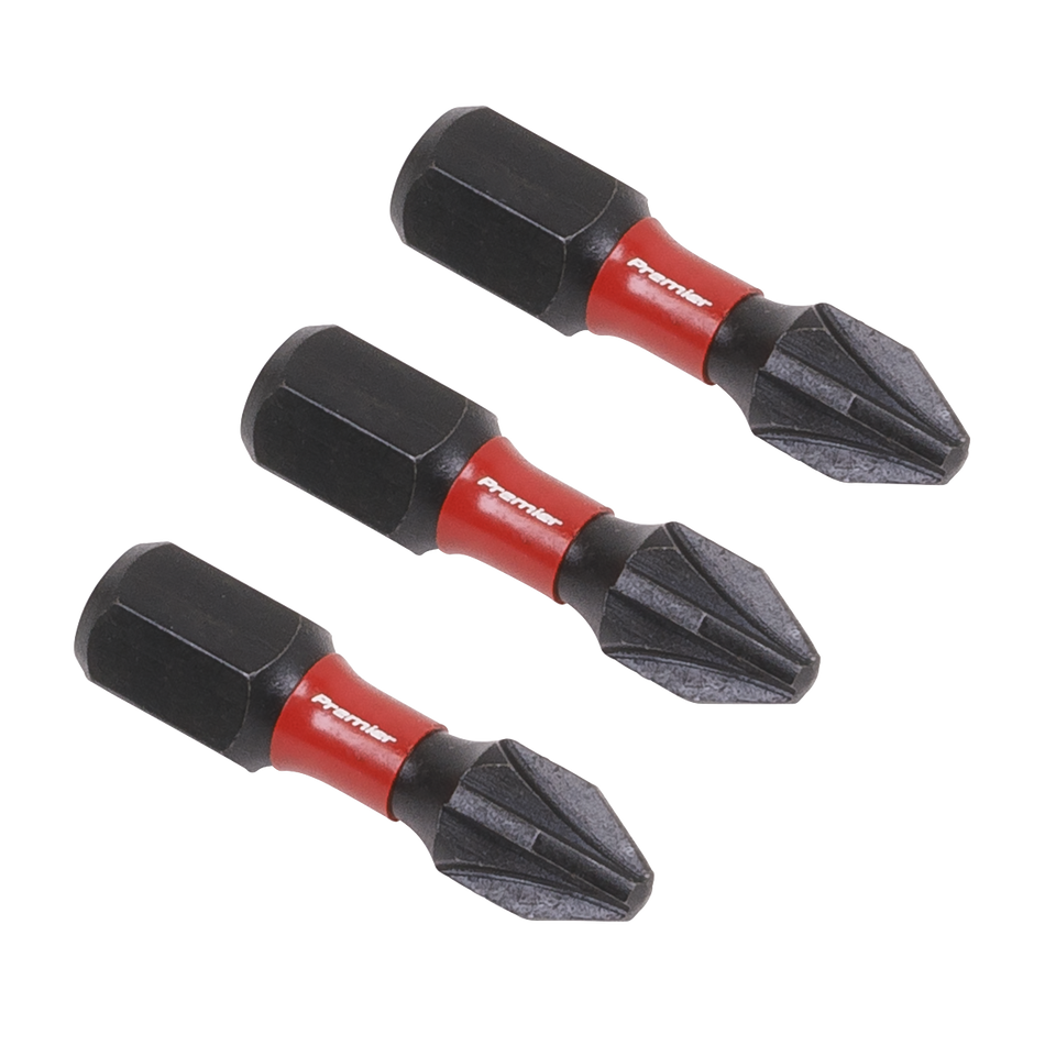 AK8208 Premier Pozi Impact Power Tool Bits #2 x 25mm 3pc