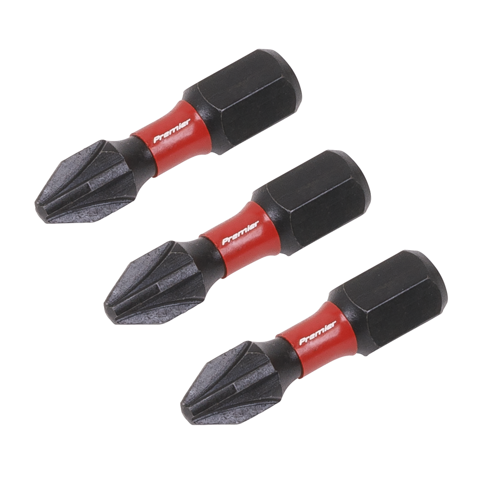 AK8208 Premier Pozi Impact Power Tool Bits #2 x 25mm 3pc