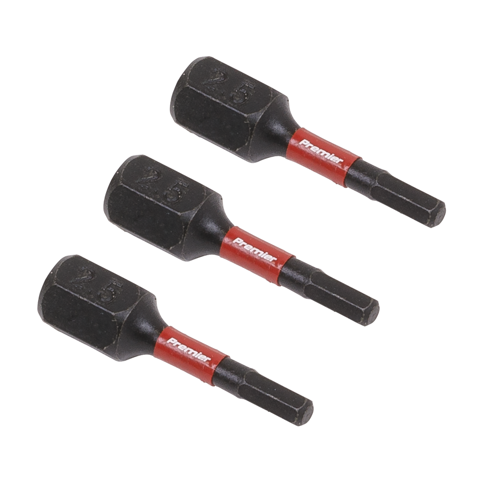 AK8210 Premier Hex Impact Power Tool Bits 2.5 x 25mm 3pc