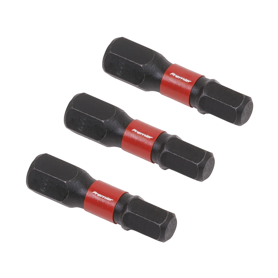 AK8213 Premier Hex Impact Power Tool Bits 5 x 25mm 3pc