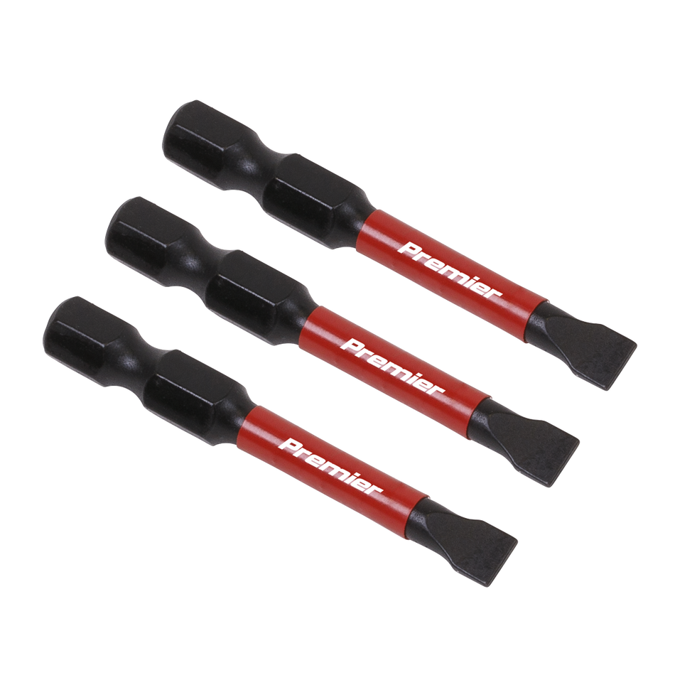 AK8227 Premier Slotted Impact Power Tool Bits 5.5 x 50mm 3pc