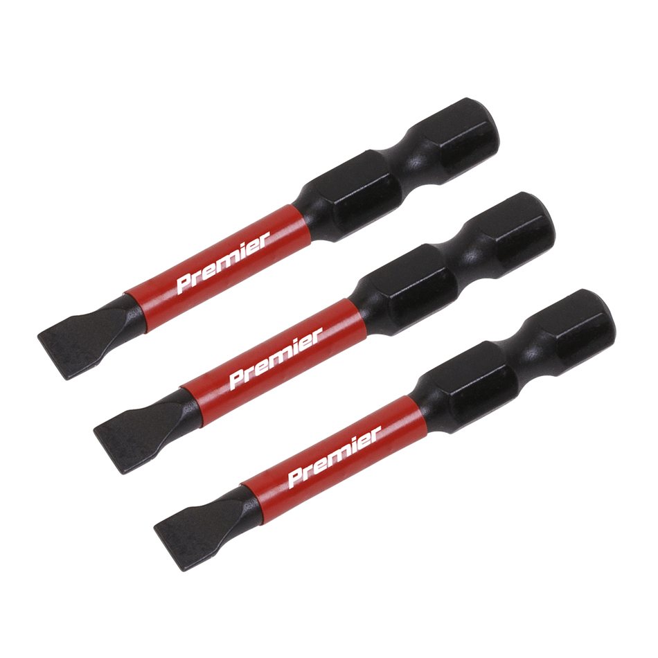 AK8227 Premier Slotted Impact Power Tool Bits 5.5 x 50mm 3pc