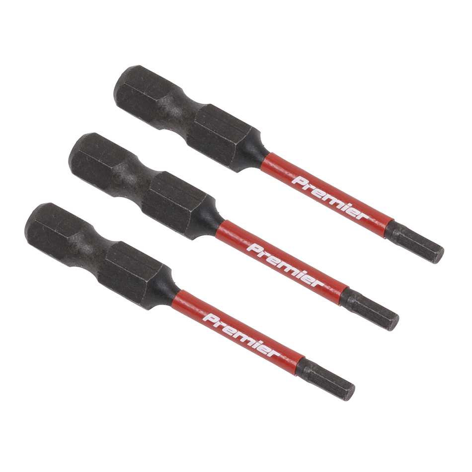 AK8235 Premier Hex Impact Power Tool Bits 2.5 x 50mm 3pc