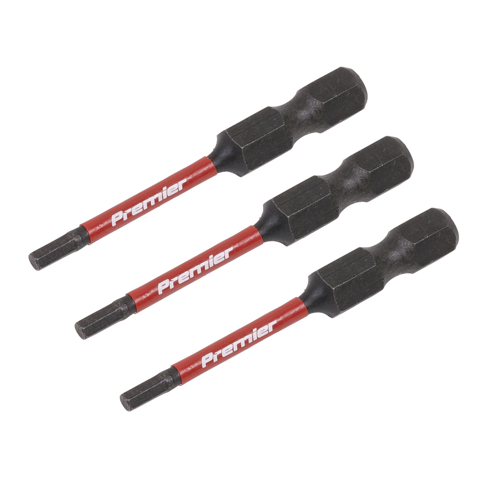 AK8235 Premier Hex Impact Power Tool Bits 2.5 x 50mm 3pc