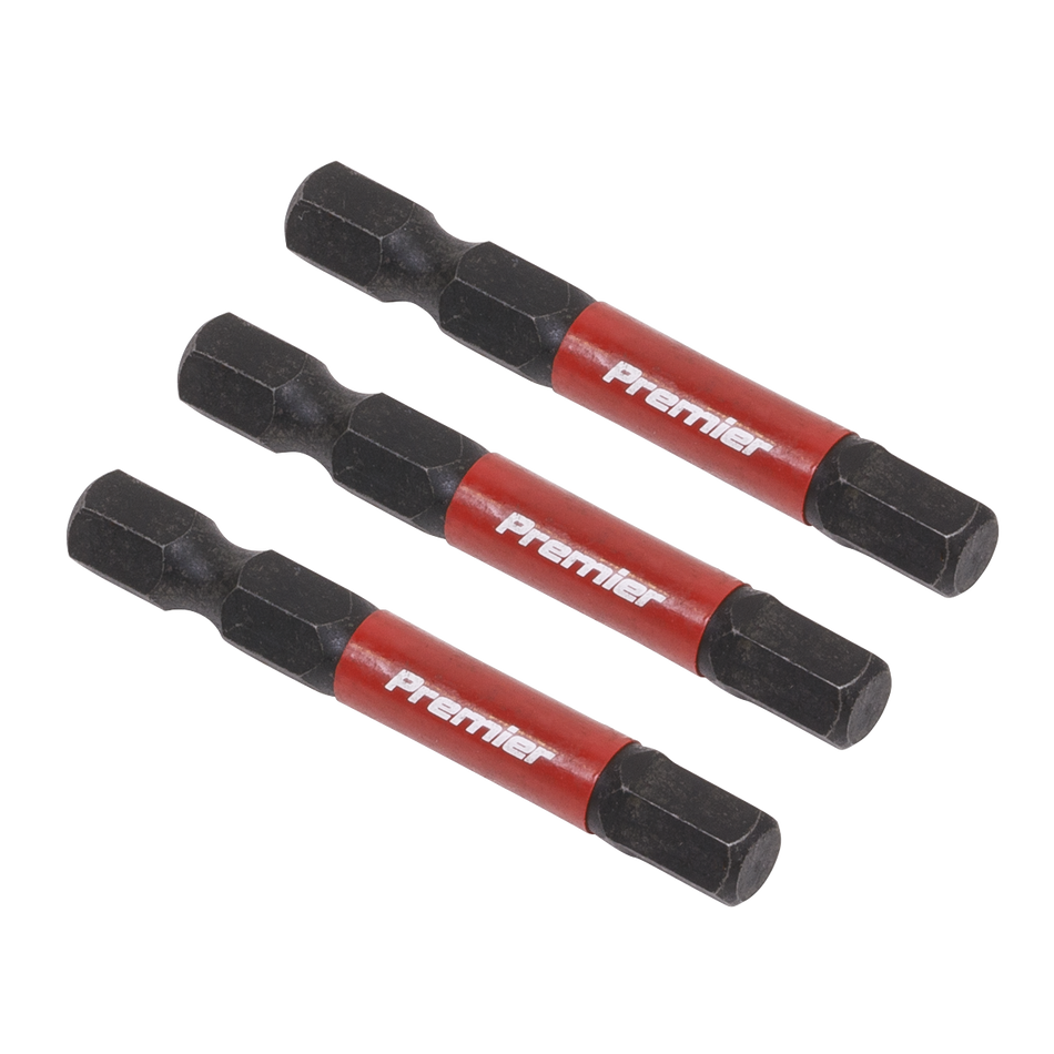 AK8239 Premier Hex Impact Power Tool Bits 6 x 50mm 3pc