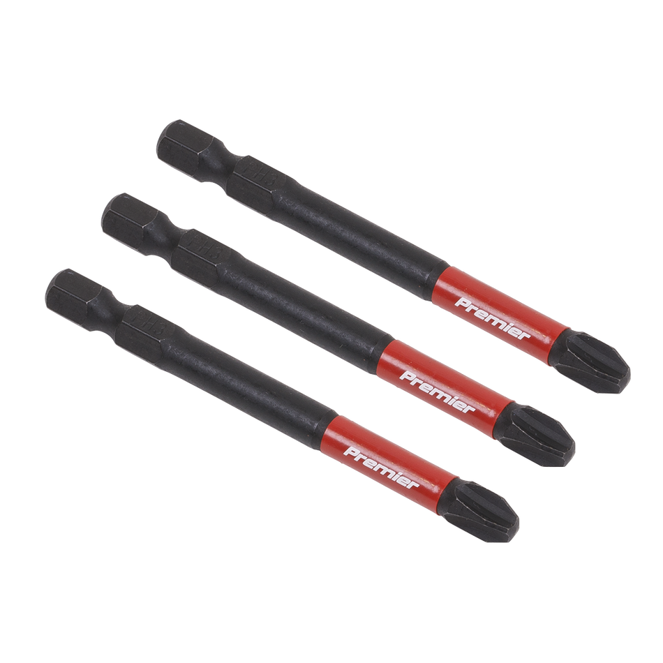 AK8256 Premier Phillips Impact Power Tool Bits #3 x 75mm 3pc
