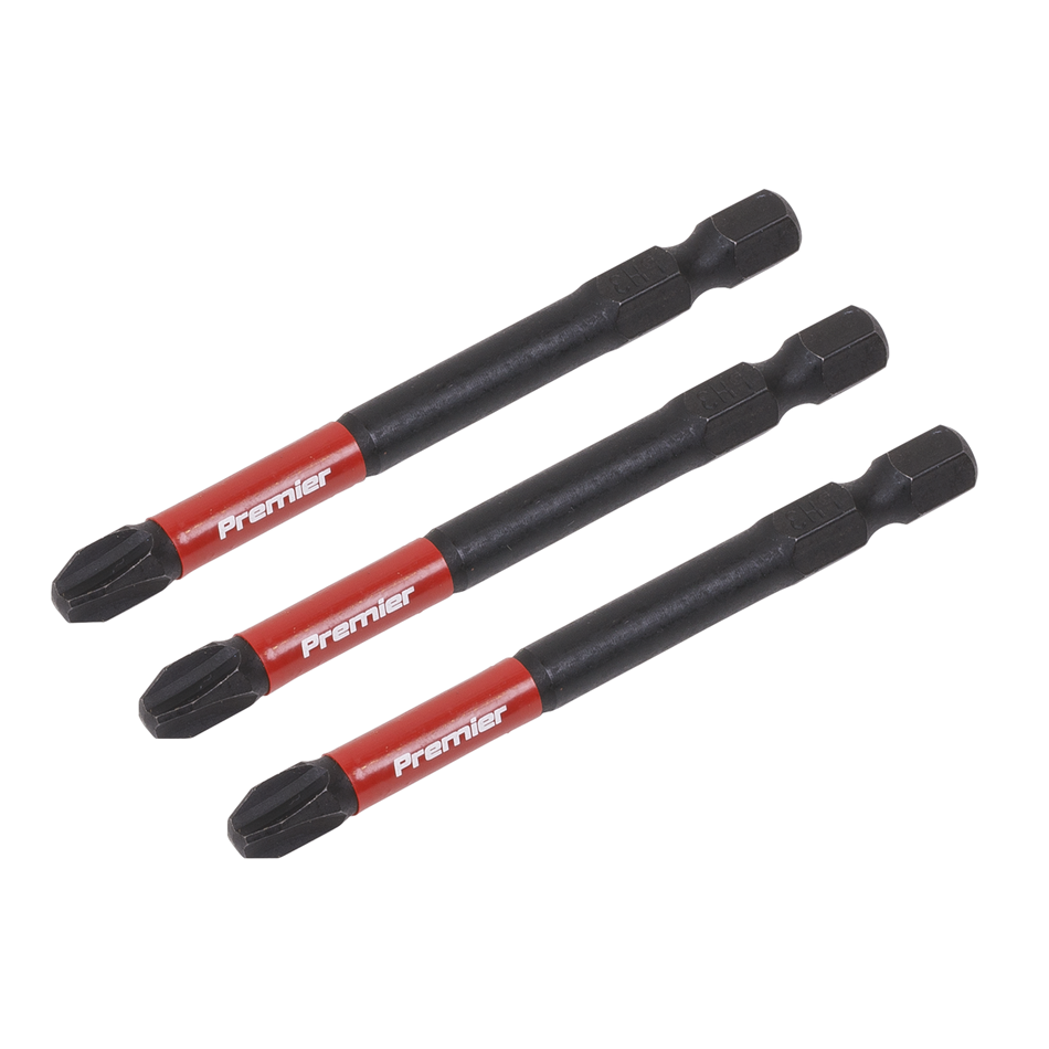AK8256 Premier Phillips Impact Power Tool Bits #3 x 75mm 3pc