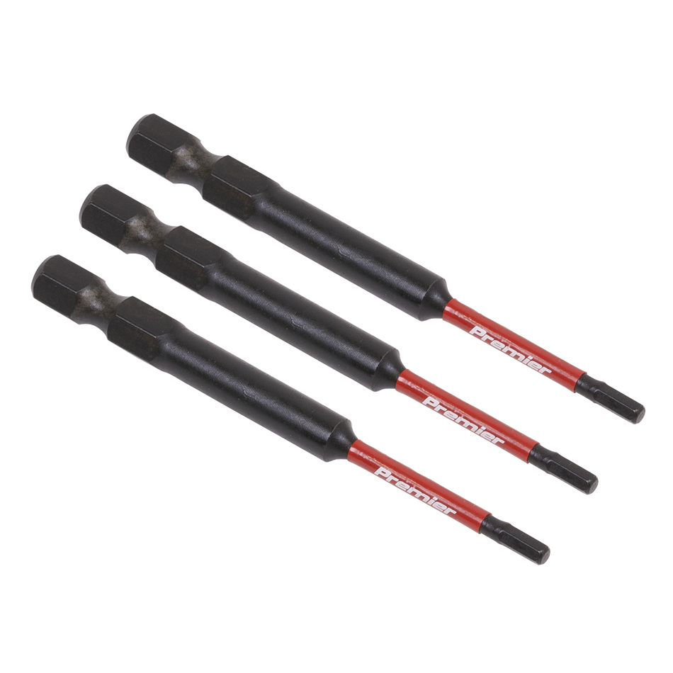 AK8260 Premier Hex Impact Power Tool Bits 2.5 x 75mm 3pc