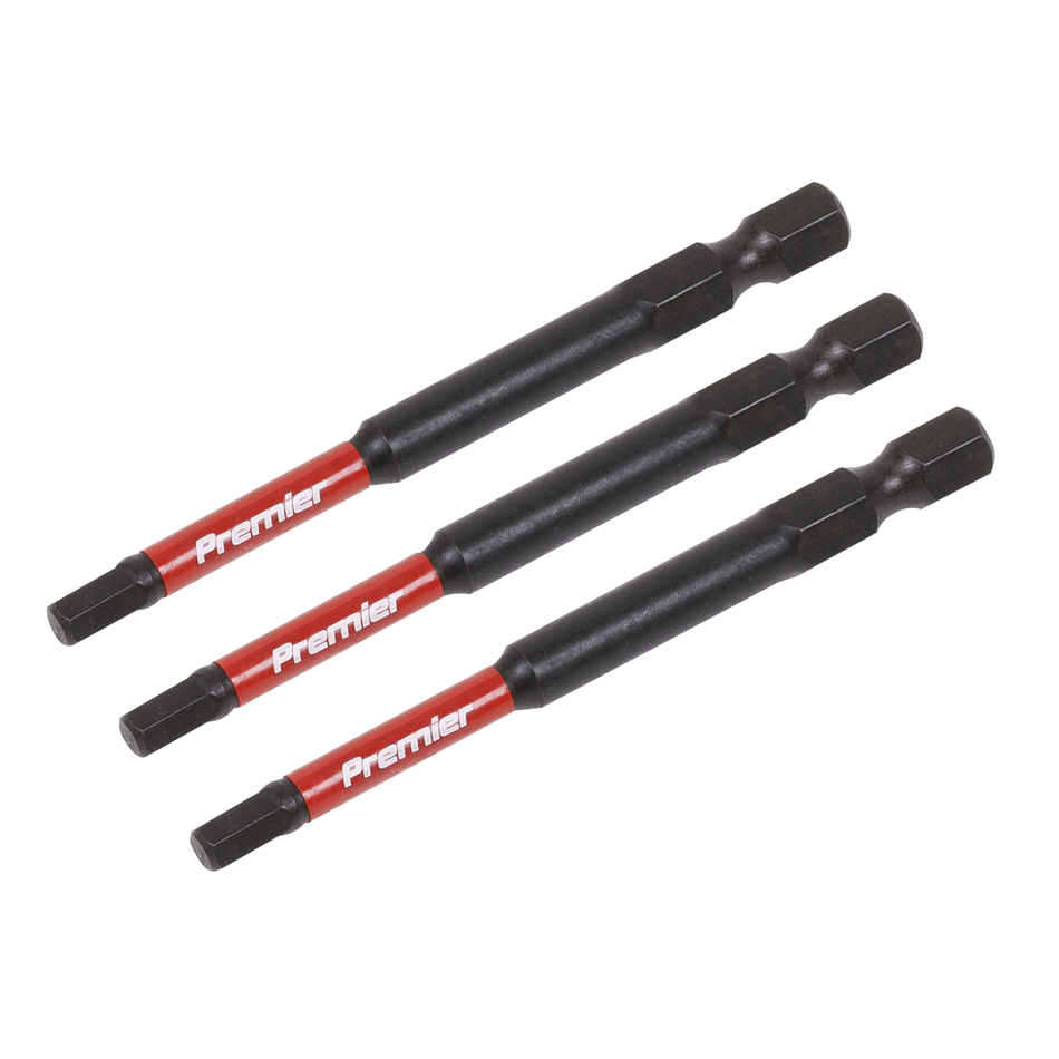 AK8262 Premier Hex Impact Power Tool Bits 4 x 75mm 3pc