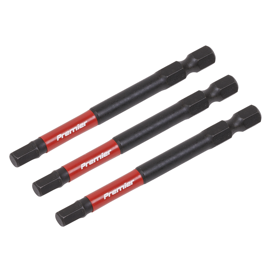 AK8263 Premier Hex Impact Power Tool Bits 5 x 75mm 3pc