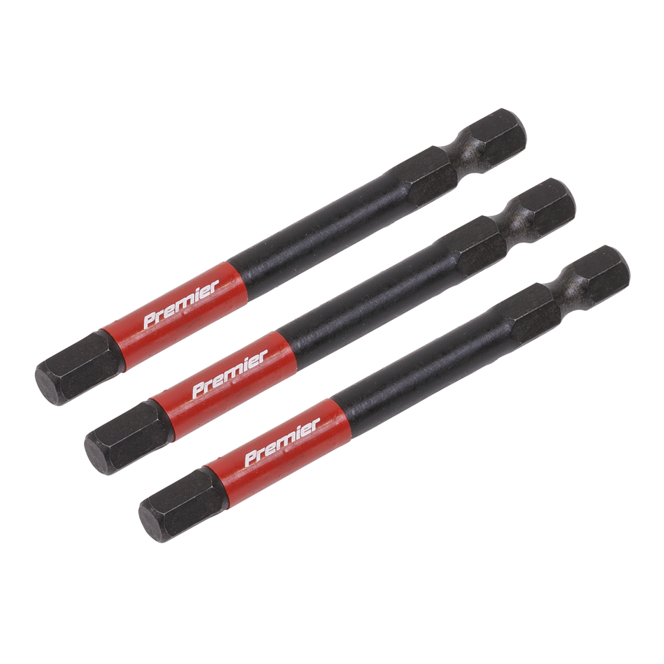 AK8264 Premier Hex Impact Power Tool Bits 6 x 75mm 3pc