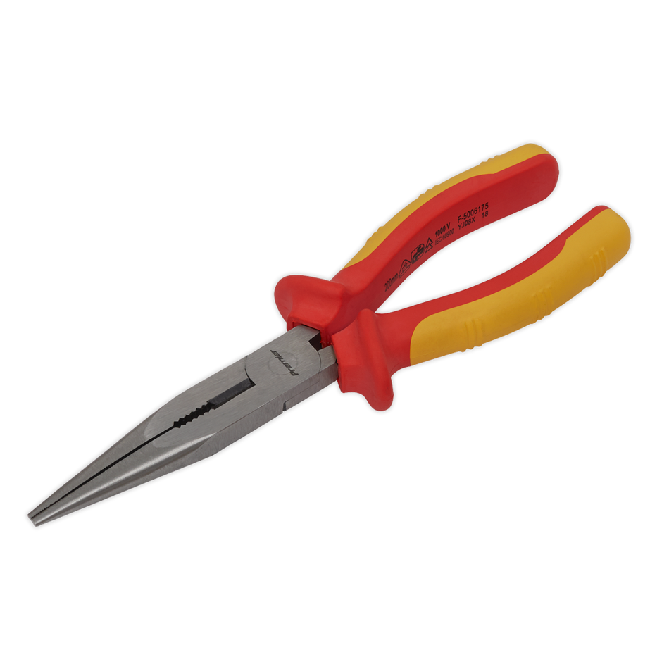AK83457 Premier Long Nose Pliers 200mm - VDE Approved