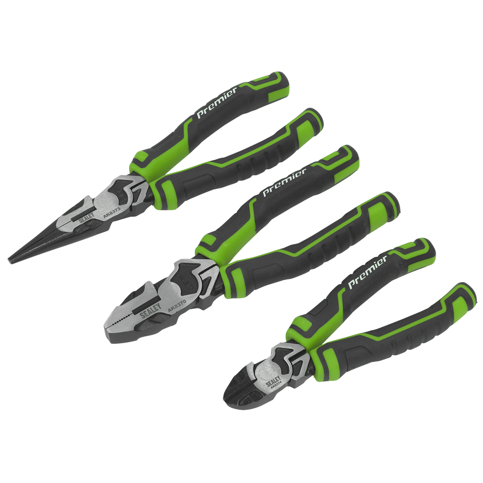 AK8376HV Premier High Leverage Pliers Set 3pc - Green